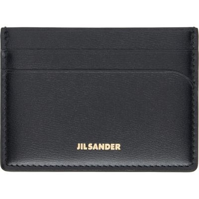 Jil Sander Jil Sander Black Curve Card Holder