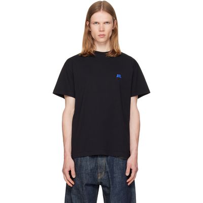 Jil Sander Jil Sander Black Embroidered T-shirt
