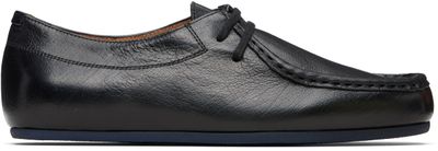 Jil Sander Jil Sander Black Hood Lace-Up Derbys