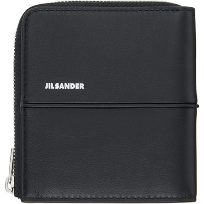 Jil Sander Jil Sander Black Linea Card Holder