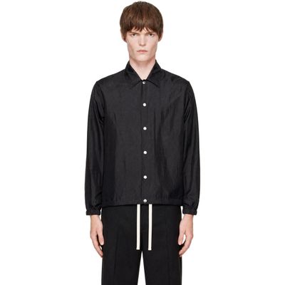 Jil Sander Jil Sander Black Sportswear 010 Silk Coach Jacket