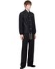 Jil Sander Jil Sander Black Sportswear 010 Silk Coach Jacket - 4