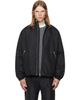 Jil Sander Jil Sander Black Taffeta Padded Blouson Jacket - 1