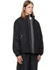Jil Sander Jil Sander Black Taffeta Padded Blouson Jacket - 2