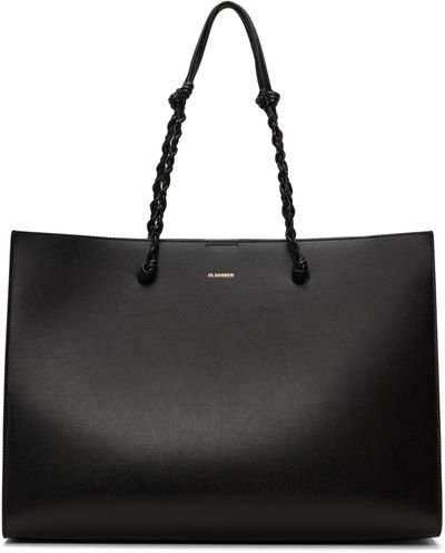 Jil Sander Jil Sander Black Tangle Tote