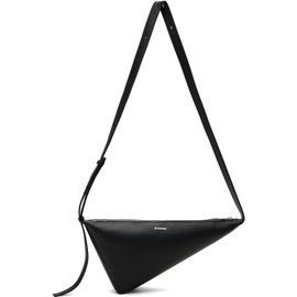 Jil Sander Jil Sander Black Triangle Crossbody Bag