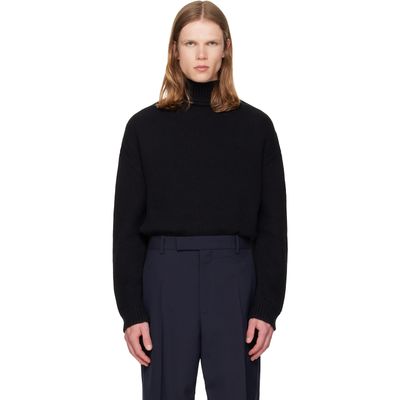 Jil Sander Jil Sander Black Wool & Cashmere Turtleneck