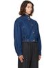 Jil Sander Jil Sander Blue Denim Padded Blouson Jacket - 2