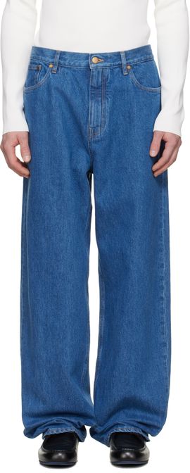 Jil Sander Jil Sander Blue Faded Jeans