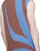 Jil Sander Jil Sander Blue Intarsia Vest - 3