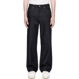 Jil Sander Jil Sander Blue Loose Denim Jeans