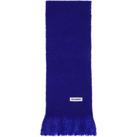 Jil Sander Jil Sander Blue Plain Scarf