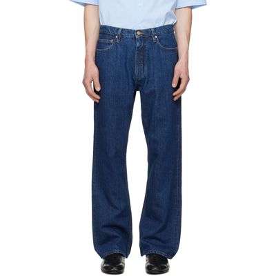 Jil Sander Jil Sander Blue Regular Denim Jeans