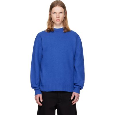 Jil Sander Jil Sander Blue Wool Sweater