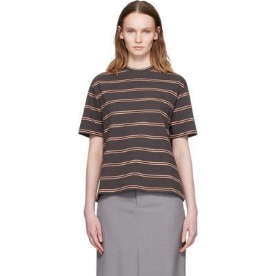 Jil Sander Jil Sander Brown Cotton Crew-Neck T-shirt
