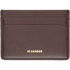 Jil Sander Jil Sander Brown Curve Card Holder