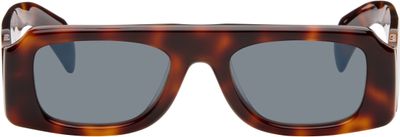 Jil Sander Jil Sander Brown Oliver Peoples 'Edition 4' Sculptural Sunglasses