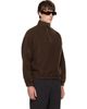 Jil Sander Jil Sander Brown Quarter-Zip Sweater - 2