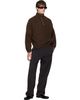 Jil Sander Jil Sander Brown Quarter-Zip Sweater - 4