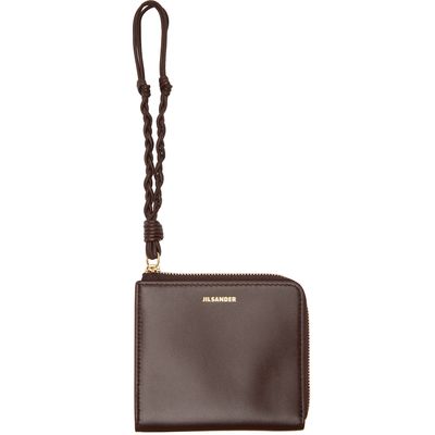 Jil Sander Jil Sander Brown Tangle Card Holder