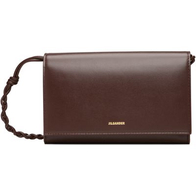 Jil Sander Jil Sander Brown Tangle Strap Wallet Bag