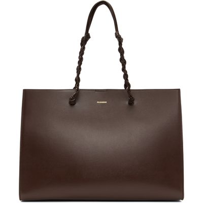 Jil Sander Jil Sander Brown Tangle Tote