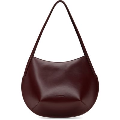 Jil Sander Jil Sander Burgundy Kante Shoulder Bag