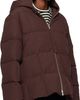 Jil Sander Jil Sander Burgundy Quilted Down Jacket - 2