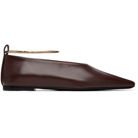 Jil Sander Jil Sander Burgundy Ring Ballerina Flats