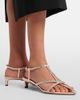 Jil Sander Jil Sander Cage crystal-embellished leather sandals - 6