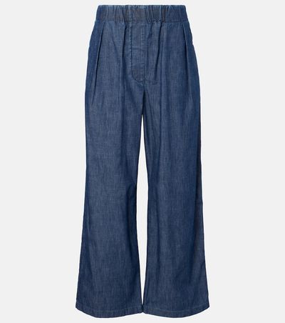 Jil Sander Jil Sander Cotton chambray wide-leg pants
