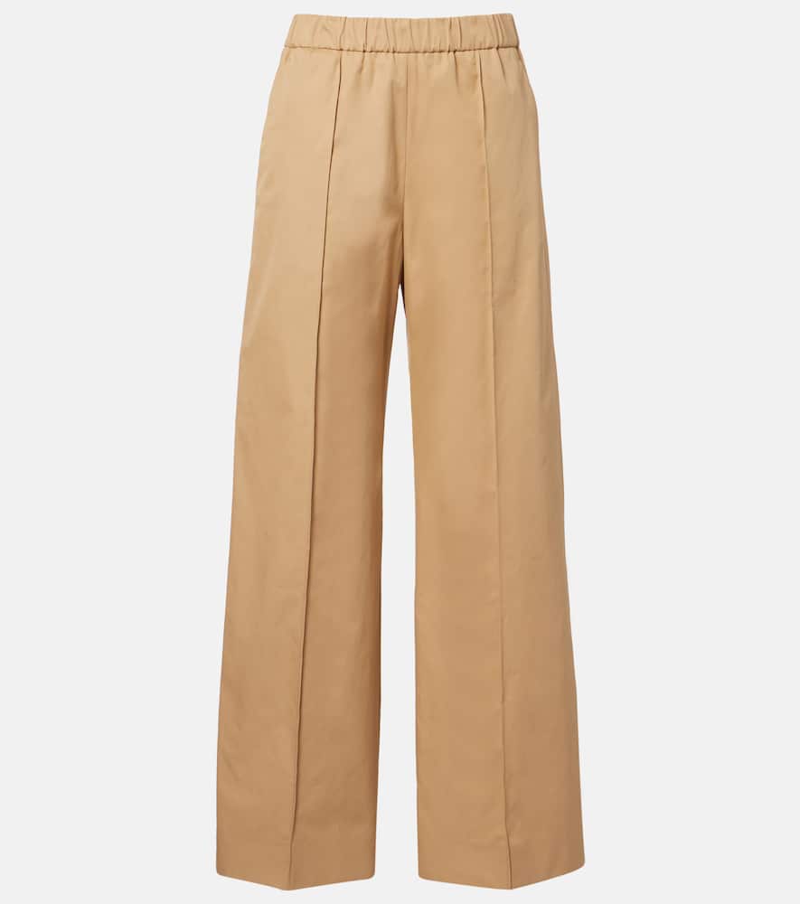 Jil Sander - Cotton drill wide-leg pants