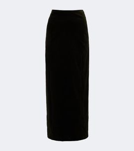 Jil Sander Jil Sander Cotton velvet maxi skirt