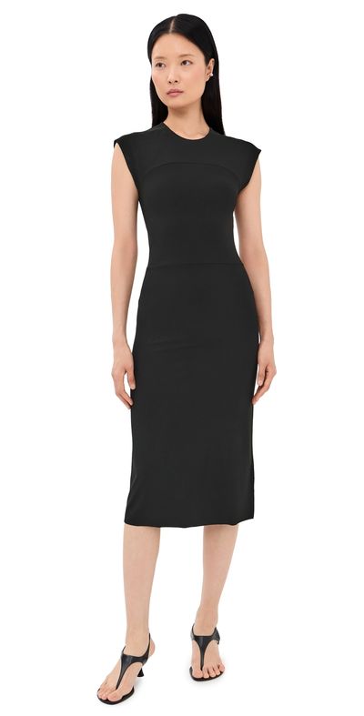 Jil Sander Jil Sander Crew Neck Dress Black