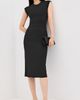 Jil Sander Jil Sander Crew Neck Dress Black - 2