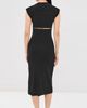 Jil Sander Jil Sander Crew Neck Dress Black - 3