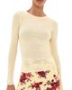 Jil Sander Jil Sander Crew Neck Wool Sweater Pearl - 1