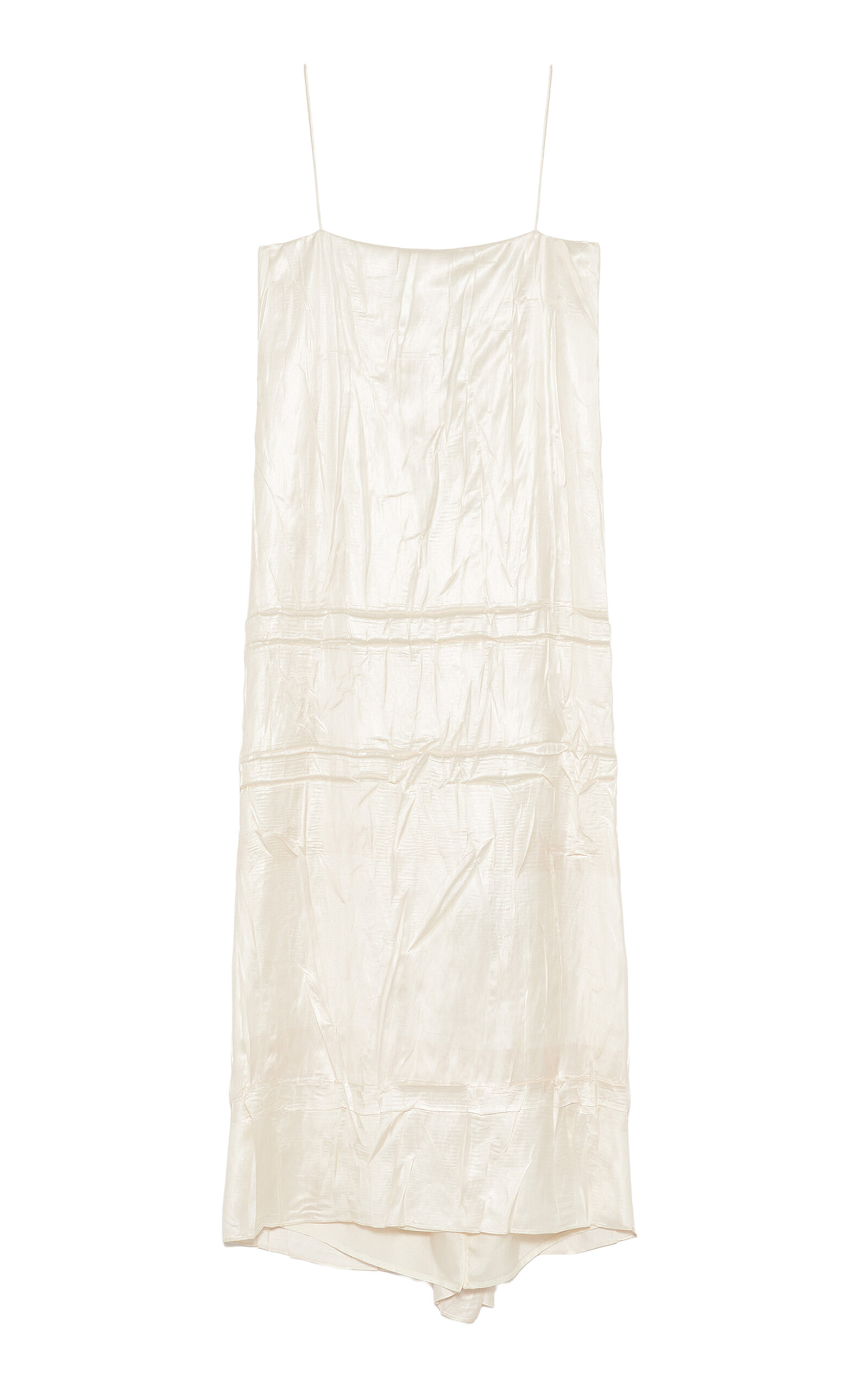 Jil Sander Jil Sander Crinkled Slip Midi Dress