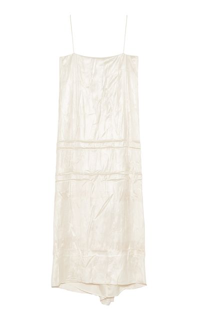 Jil Sander Jil Sander Crinkled Slip Midi Dress