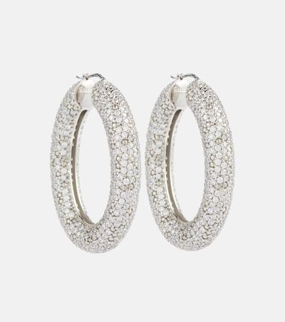 Jil Sander Jil Sander Crystal-embellished hoop earrings