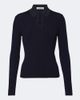 Jil Sander Jil Sander Cutout ribbed-knit wool polo sweater - 1