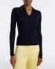 Jil Sander Jil Sander Cutout ribbed-knit wool polo sweater - 5