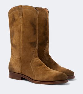 Jil Sander Jil Sander Distressed suede ankle boots