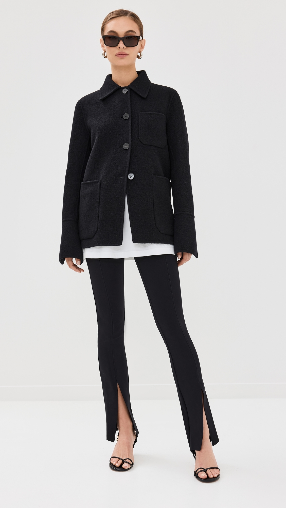 ジャケット・アウター jil sander dual fabric coat 46 jil sander