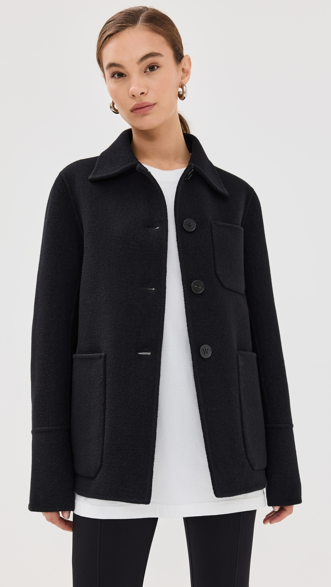ジャケット・アウター jil sander dual fabric coat 46 jil sander