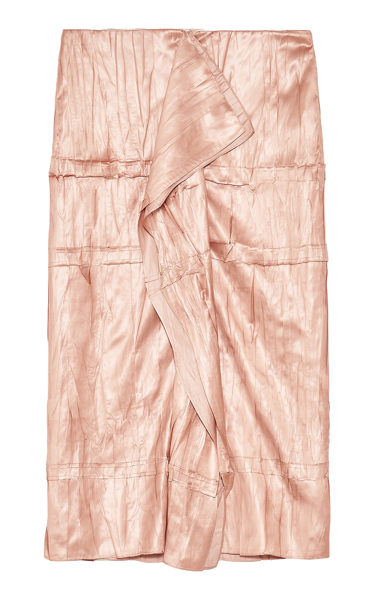 Jil Sander Jil Sander Draped Crinkled Midi Skirt