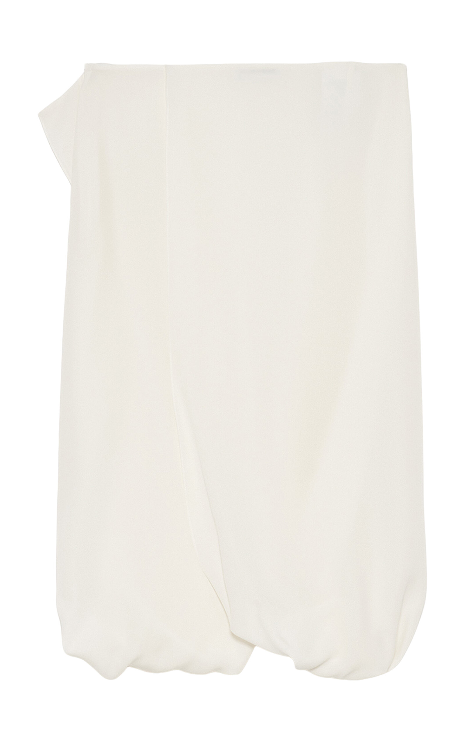 Jil Sander Jil Sander Draped Silk Midi Skirt