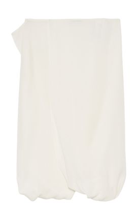 Jil Sander Jil Sander Draped Silk Midi Skirt