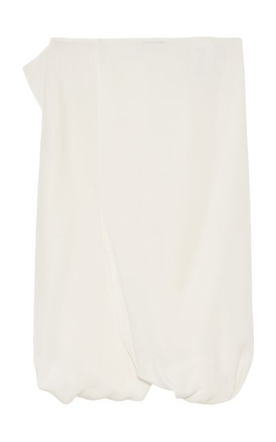 Jil Sander Jil Sander Draped Silk Midi Skirt