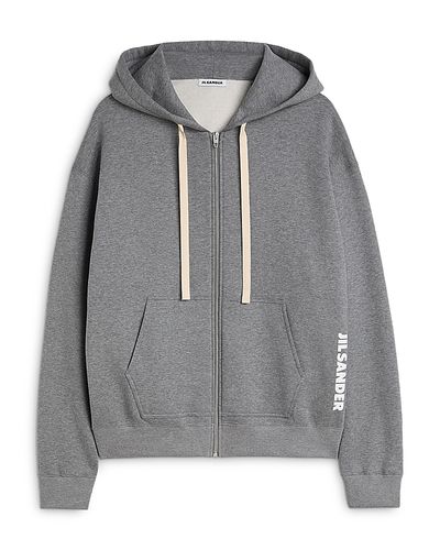 Jil Sander Jil Sander Drawstring Logo Hoodie